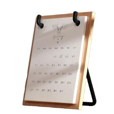 China High Quality Wooden Table Calendar 2021 Custom Table Calendar Desk Calendar for sale