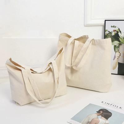 China Custom Eco - Friendly Manufacturer Eco - Friendly Canvas Fabric Tote Shopping Bag With Logo for sale