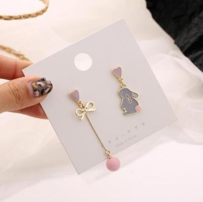 China Cute 925 Korea Design Silver Cute Earings For Women 2021 With Custom Design for sale