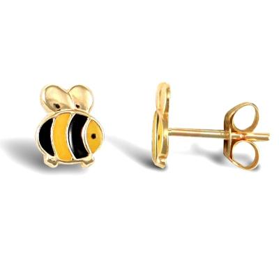 China Cute Gold Plated Stud Earring 925 Silver Posts Handmade Tiny Enamel Studs Enamel Earring Stud for sale