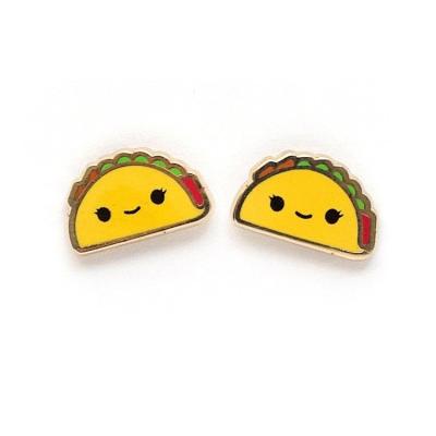 China Environmental Friendly Lemon Fruit Accessories Enamel Fashion Earring for sale