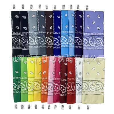 China Multifunctional Wholesale Custom Polyester Headband Headband Custom Bandana Face Scarf Paisley Square Head Bandanas for sale