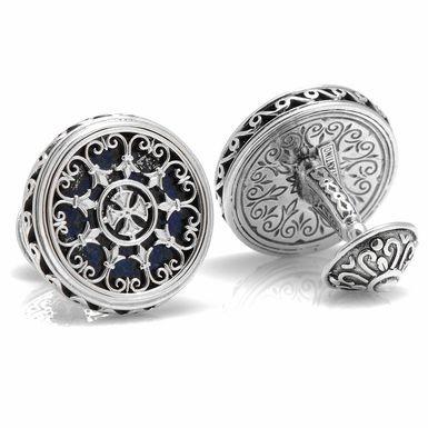 China Gift Cufflinks Manufacturer Custom Logo Silver Metal Cufflinks for sale