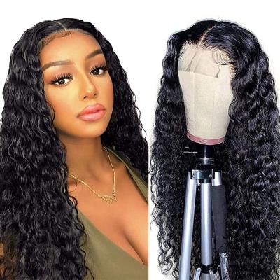 China Hot Selling Silky Straight Hair Water Wave Full Lace Wig With Baby Hair 10A Grade 100% Human Virgin Brazilian Wigs Water Wave for sale