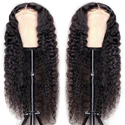 China Unprocessed Silky Straight Deep Wave Brazilian Full Lace Wig Brazilian Human Hair Wig For Color Women Full Lace Hair Curly Hair Wig for sale