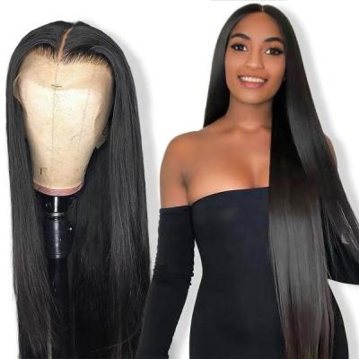 China Raw Color Women's Front Closure Wig Cheap Lace Front Human Hair Wig For Wholesale Mink Brazilian Virgin Human Hair HD Lace Full Wave Silky Straight for sale