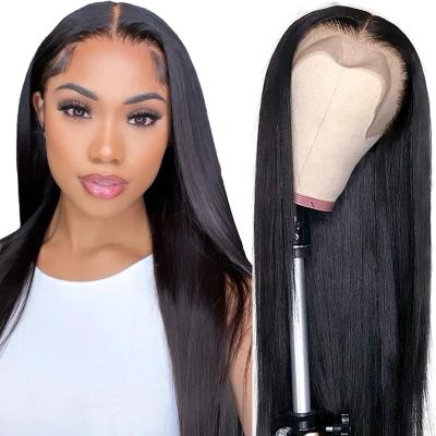 China Silky Straight Wave 30 32 Inch Straight Bone Hair Wig 4x4 5x5 Hd Lace Closure Wigs For Women Color Front Wig Transparent Straight PrePlucked for sale