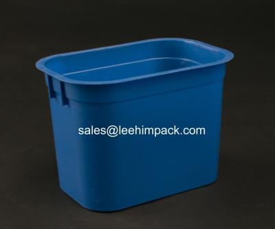 China 800ml rectangular high strength food storage plastic bucket for sale