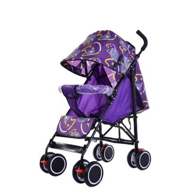 China Baby Strollers Safe Summer Ultralight Portable Tent Can Sit Folding Four-Wheeled Stroller Baby Child Stroller for sale