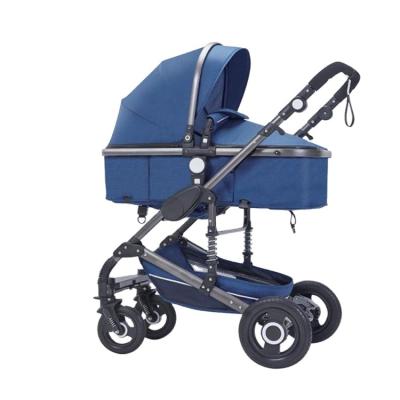 China Luxury High Landscape Popular Lightweight Baby Walker Four-Way Shockproof Foldable Two-Way BB Stroller for sale