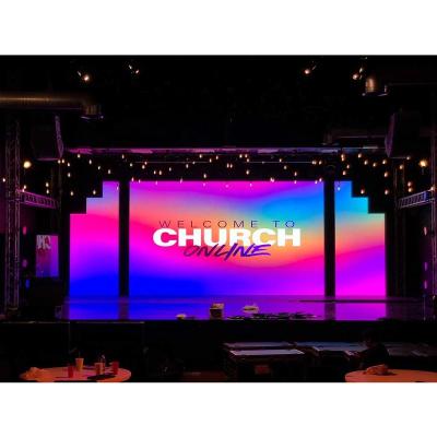 China Church Stage Backdrop LED Screen 3.9mm P3.91 LED Indoor Display Wall Screen Events LED Video Wall Panel for sale