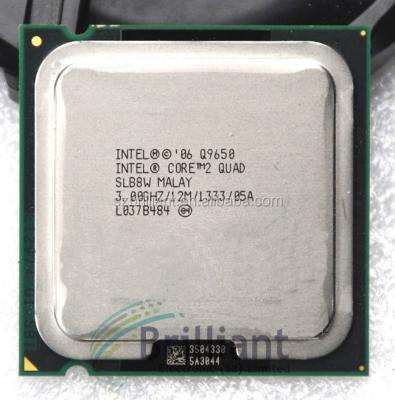 China Intel Core2 Quad Processor Q9650 Desktop EO LGA775 Desktop CPU (12M Cache, 3.00 GHz, 1333 MHz FSB) SLB8V for sale