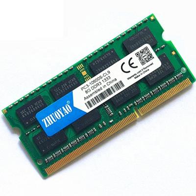 China ZHUOYAO LAPTOP Notebook RAM 204 Pin Laptop Memory Sodimm DDR3L 8GB 1600Mhz SO-DIMM 1.35V for sale