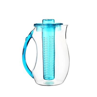 China WITH LID Maker Supply Fruit Infuser Water Pitcher Tea and Fruit Infusion Pitcher for sale