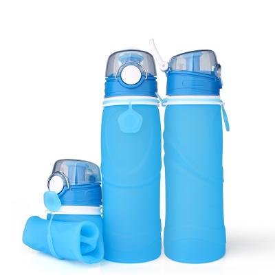 China Customized hot sustainable sale bulk item travel bpa free sports wholesale silicone drinking collapsible water bottle for sale