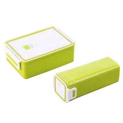 China Fashionable Designed Eco - Friendly Microwavable Kids Lunch Box With Bottle for sale