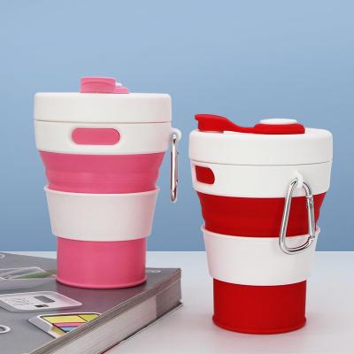 China Travel Mug Travel Folding Cup Silicone Camping Folding Coffee Mug for sale