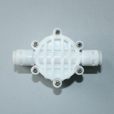 China 4 Way Clipless Automatic Water Shut Off Valve With Quick Fitting For R.O. Water System, Four Way Inlet Valve for sale