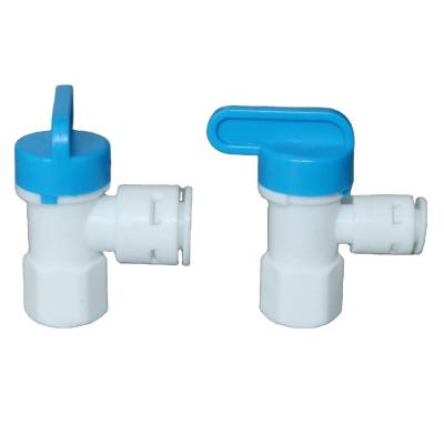 China General Water Purifier Parts Quick Connect Water Hose Ends Push Connection Fittings Fitting Valve For Water Filter for sale