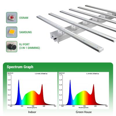 China Indoor Seed Starting And Greenhouse LED Full Spectrum Led To Raise Light Bar 600w for sale