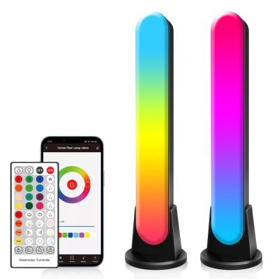 China Modern Magical Indoor Rainbow Mood Lighting RGBIC LED Light Dimmable Remote Control Corner Lights for sale