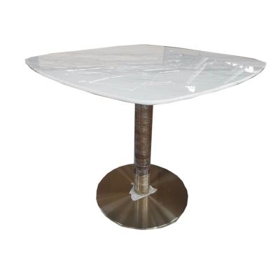 China Wholesale Modern Marble Adjustable Side Table Stainless Steel End Table (Other) Living Room Coffee Table Base for sale