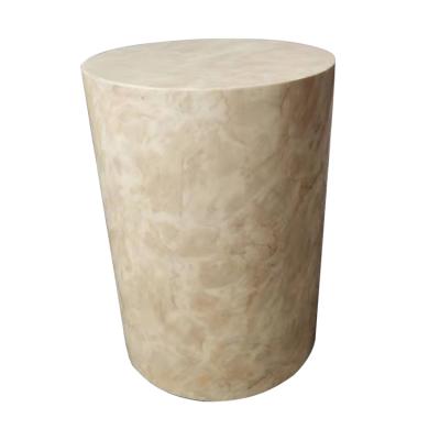 China Round Convertible Living Room End Side Tea Table Marble Coffee Table for sale