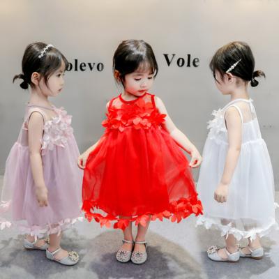 China Wholesale Price Summer Flower Lace Babies Breathable Cotton Princess Dresses Modern Baby Newborn Pink Dress Dress for sale