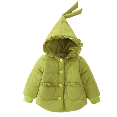 China Warm 6 Years Old Baby Winter Green Kids Coat Jackets Warm Coats for sale