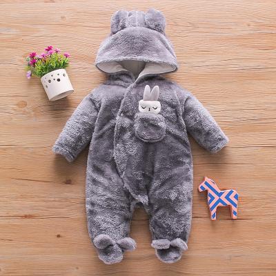 China Long Sleeve Boutique Winter Use Lovely Baby Cute Casual Home Clothing Long Sleeve Solid Baby Rompers for sale