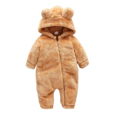 China 2022 Winter Unisex Long Sleeve Hit Baby Cloth Coats Cute Newborn Infant Open Pajamas Oblique Zipper Overalls Snowsuit Jumpsuits for sale