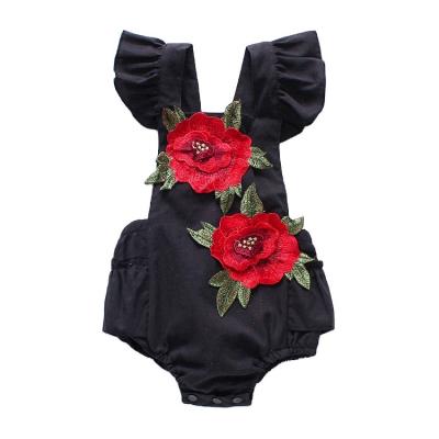 China 2022 100% cotton cute baby rompers new baby summer floral empty newborn romper baby crawls clothing pajamas for sale