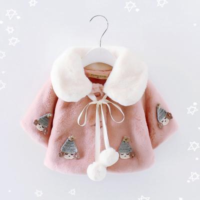 China High Quality Warm White Cute Bow Kids Baby Winter Windproof Coat for sale