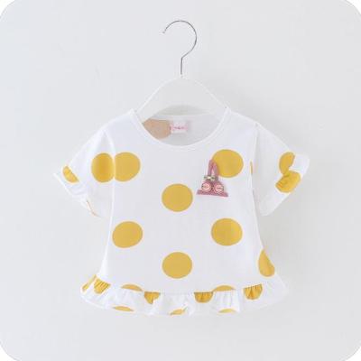 China Late Summer Baby Shirt Top Quality Toddler Girl Breathable Newborn Shirt for sale