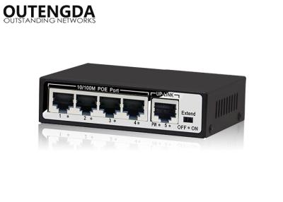 China Plug And Play 4 Port PoE Switch With IEEE 802.3af at POE Standard for sale