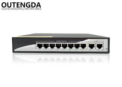 China Auto Negotiation Auto MDI MDIX POE Network Switch 8 Port PoE Switch With 2 Uplink Port for sale