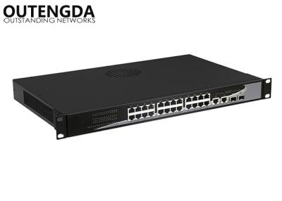 China SFP Fiber Ports 802.3 AF POE Switch , 24 Ports Fast Ethernet Switch Eco Friendly for sale