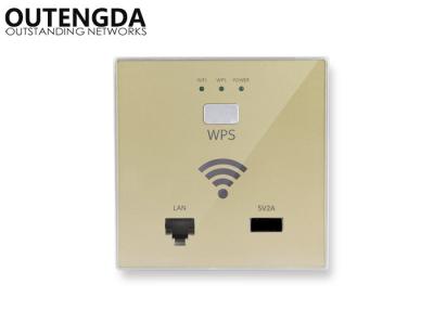 China 300M Wall Mounted 802.11 N Access Point Front Cover White Champagne Black Optional for sale