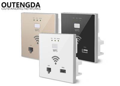 China Punto de acceso inalámbrico/router de 11 N en pared con la fuente y la carga por USB de alimentación del PoE en venta