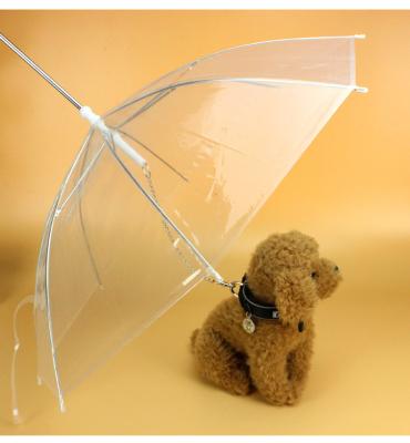 China Gear Minimalist Transparent Pet Outdoor Rain Dog Umbrella for sale