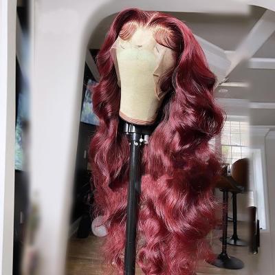 China Straight Bone Full Lace Wig For Women Pre-Plucked Full Lace Front Wigs Peruvian Transparent Body Wave Hair Full Lace Wig for sale