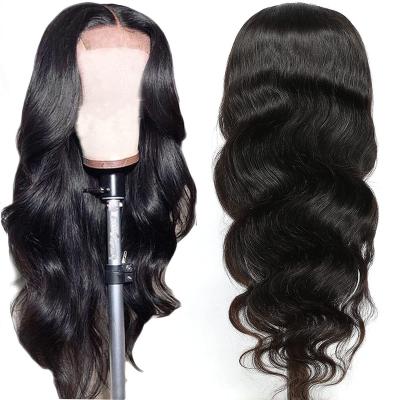 China Cheap Wholesale Human Virgin Human Hair Lace Wigs Bone Brazilian Straight Front Closure Body Wave Full Cuticle Aligned Lace Closure Hair Wig for sale