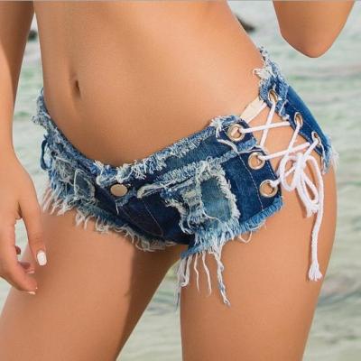 China Anti-Wrinkle Hot Sale Women's Jeans Sexy Women's Shorts Summer Panties for sale