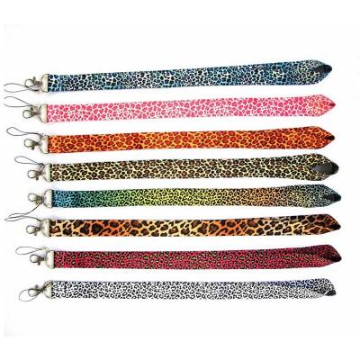 China Hot Selling Leopard Phone Cartoon Printing Mobile Phone Rope Long Badge Popular Sexy Wild Camera Rope Hanging Neck Lanyard Custom Made for sale