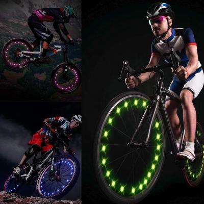 China Multicolor Fast Light.Slow Light.Keep Sport Outdoor Cycling Led Bike Spoke Light Wheel LED Lamp Bicycle Lights Bike Strip String Lights for sale