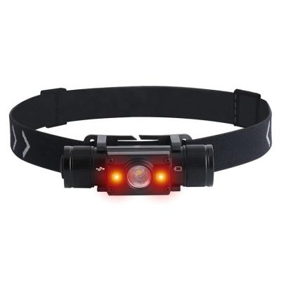 China New Launched Headlamp 3 Head Moving Light Red Light Led Headlight LM 8 Working Modes Memory Function Quality Quick Fill 1000 Headlight For Hunting for sale