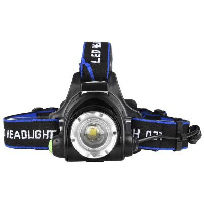 China Headlamp 1000LM XM-L T6 LED Headlamp 10W High Power Mobile Rechargeable Zoom Light Torch Outdoor Sports Fish Capable Camping Headlamp for sale