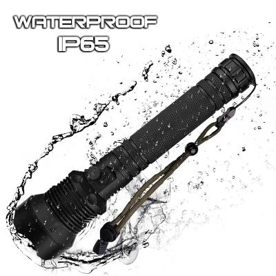 China Zoomable Led Lightweight Most Power 2000 Professional High Lumen P70 LED Portable Aluminum Torch USB Rechargeable Flashlights Waterproof Camping Hunting for sale