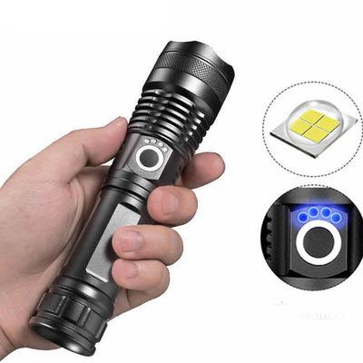 China Zoomable Led XHP50 Lightweight Rechargeable Flashlight Mini Small Flashlights 1000 High Lumens Waterproof Zoomable 5 Modes Increasing Camping Emergency for sale