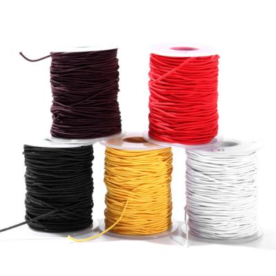 中国 Customized Viable Wholesale Colored Round Size Polyester Rubber Elastic Cord Custom 販売のため